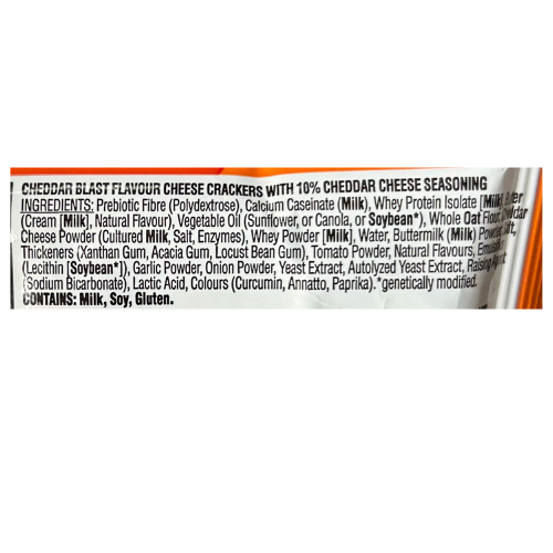 Bulk QUEST Cheese Crackers - Cheddar Blast - 30g x 8