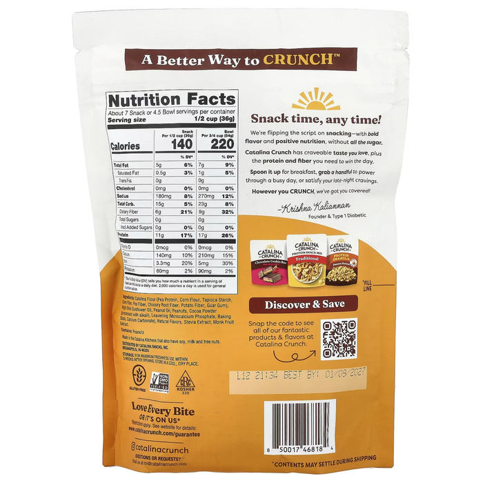 Catalina Crunch Keto Cereal - Chocolate Peanut Butter 255g