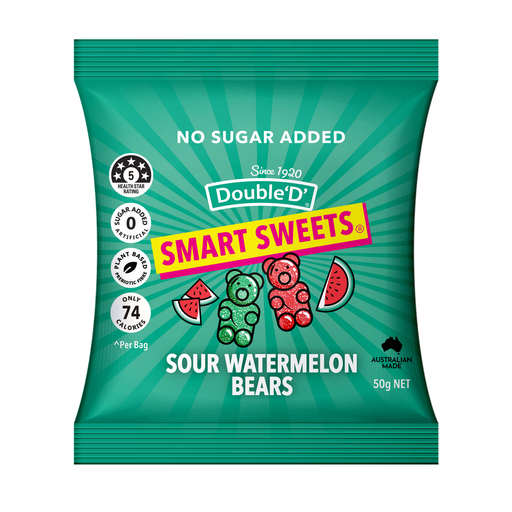 Double ‘D’: Smart Sweets™ Sour Watermelon Bears 50gm