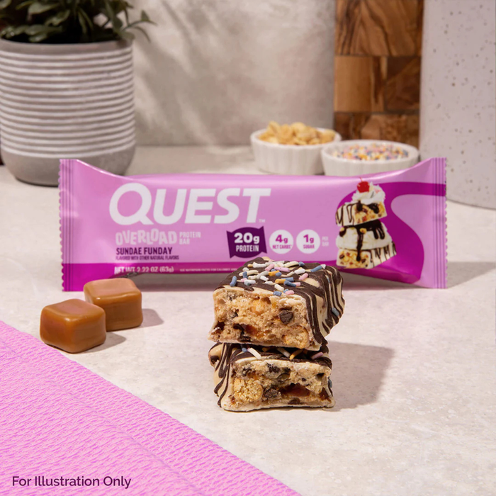 Quest Overload Sundae Funday Protein Bar 63g
