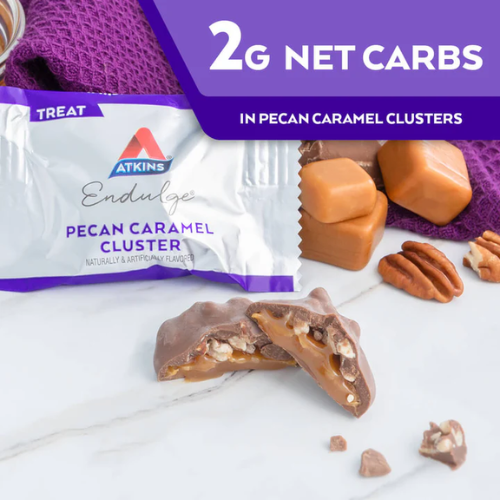 Atkins Low Carb Pecan Caramel Clusters 10 x 14g
