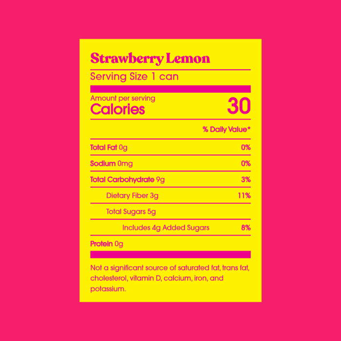 Poppi Strawberry Lemon - 355mL