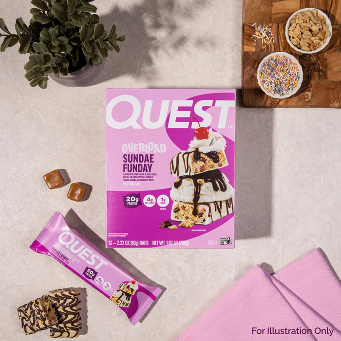 Quest Overload Sundae Funday Protein Bar 63g
