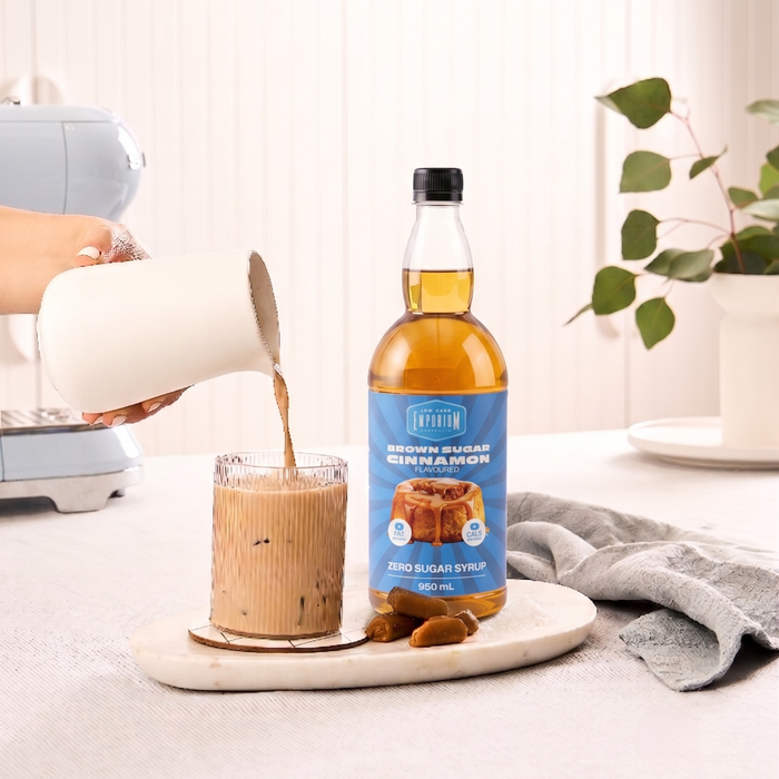 Low Carb Emporium Brown Sugar Cinnamon Flavoured Zero Sugar Syrup - 950mL