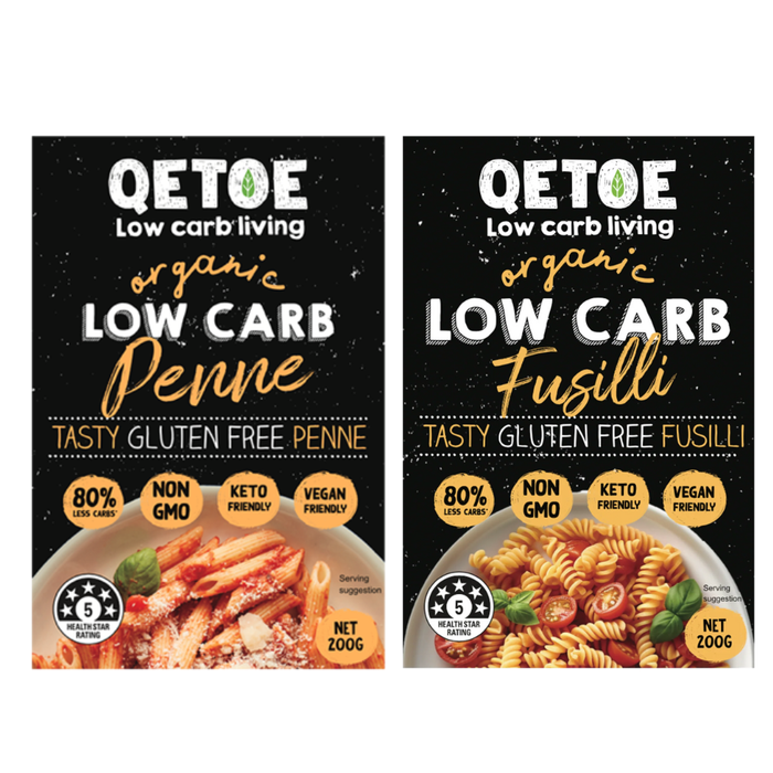 Bulk Qetoe Sampler Pasta, Rice and Noodle 9-Pack
