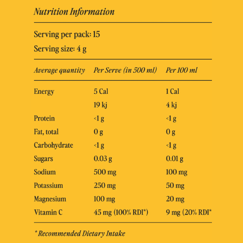 Hyro Zero Sugar Electrolyte Mix - Orange Mango - 15 sachets