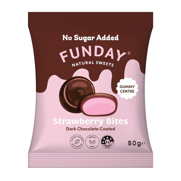 Funday Dark Chocolate Strawberry Bites