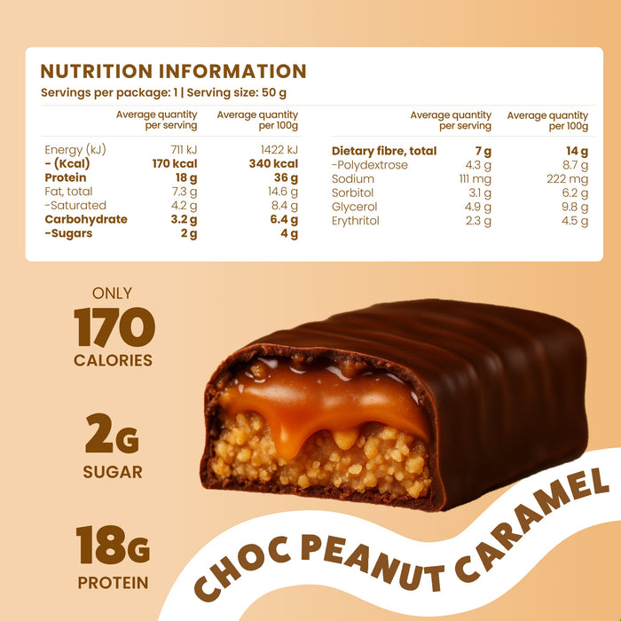 OxyShred Protein Lean Bar - Choc Peanut Caramel product image