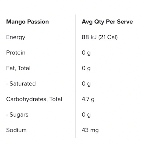 Muscle Nation - Zero Sugar Energy Drink - Mango Passion 500mL