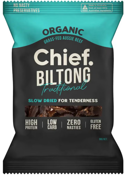 Chief Traditional Beef Biltong - 30g