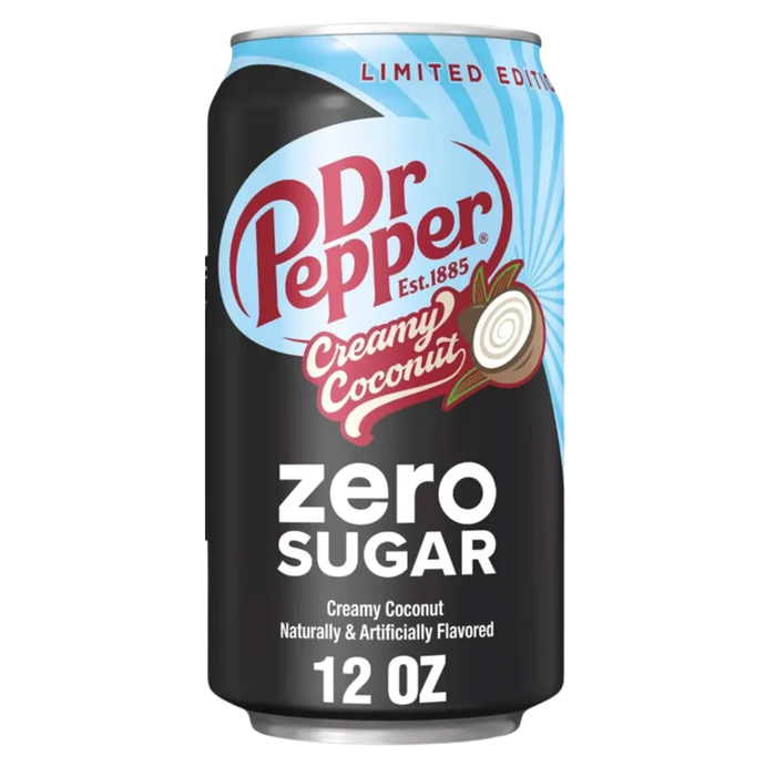 Dr Pepper Coconut - Zero Sugar 355mL - Instore Only - Best Before Oct 11th 2026