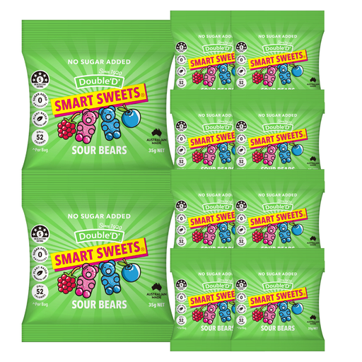 Double ‘D’: Smart Sweets™ Sour Gummies 35gm - bulk pack