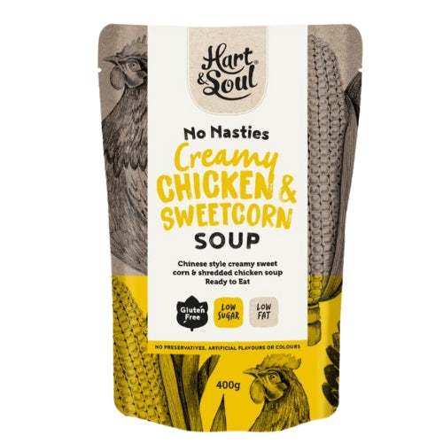 Hart & Soul Creamy Chicken & Sweetcorn Soup - 400g