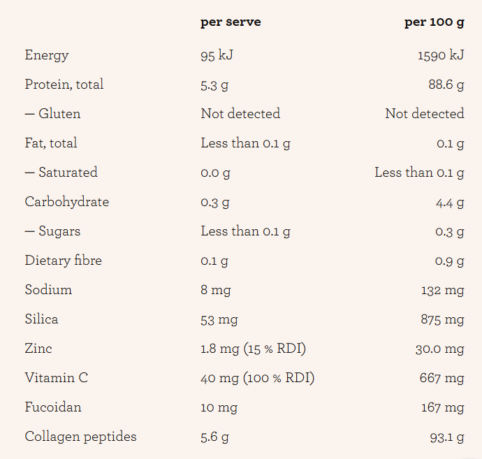 Nutraorganics Marine Collagen Beauty - Unflavoured 225gm