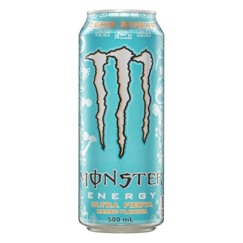 Monster Energy Drink - Ultra Fiesta - Mango Flavour - Sugar Free 500mL