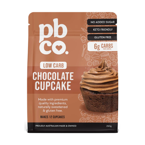PBCo Low Carb Chocolate Cupcake Mix - 260gm