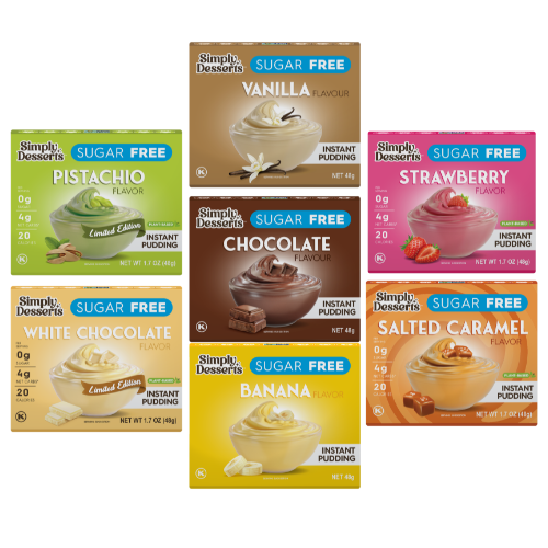 Bulk Simply Desserts Instant Pudding & Pie Filling - Sampler Pack x 7 flavours kit