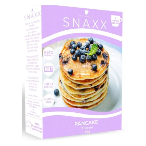 Snaxx One Minute Blueberry Flavour Pancake 2 Pack (2 x 40g)