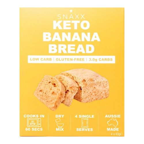 Snaxx One Minute Banana Bread Mix 4 Pack (4 x 40g)
