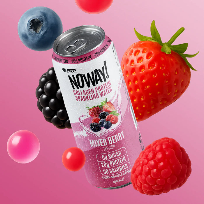 NOWAY Collagen Protein Sparkling Water - Mixed Berry (355ml)