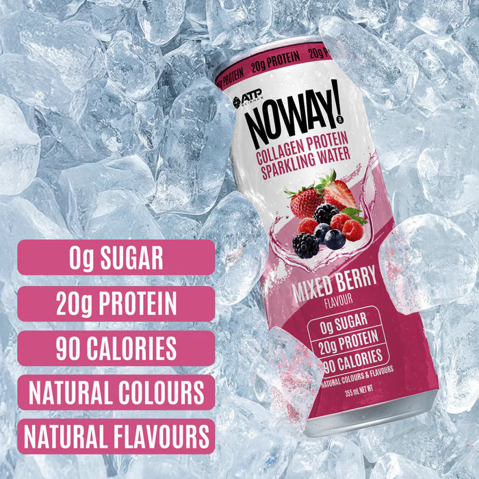 NOWAY Collagen Protein Sparkling Water - Mixed Berry (355ml)