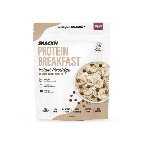 Snackn' Protein Breakfast Instant Porridge Milk Choc Banana Flavour - 450g