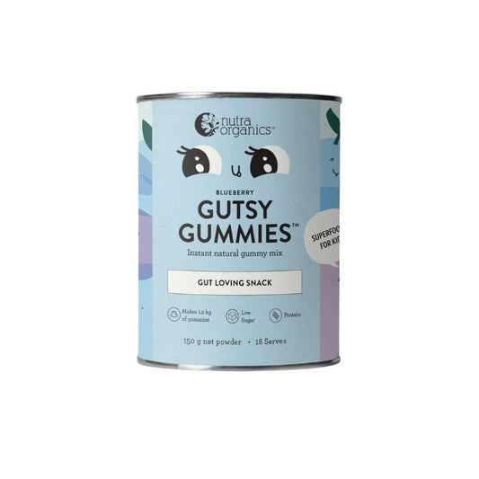 Nutraorgaics Gutsy Gummies (Gut Loving Snack) Blueberry Flavour - 150g