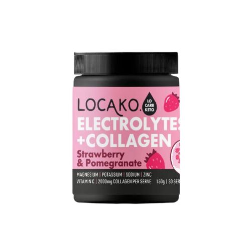 Locako Electrolytes + Collagen Strawberry and Pomegranate - 150g (30 serves)