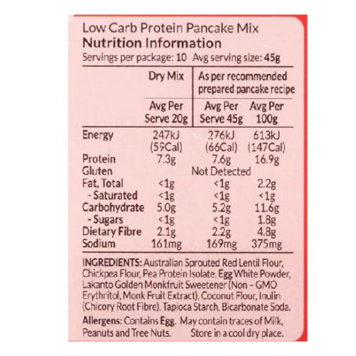 Lakanto Low Carb Protein Pancake Mix NEW RECIEPE - 200g