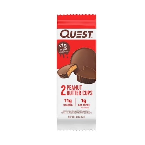 BULK QUEST Peanut Butter Cups - 2 pack - 42g x 12