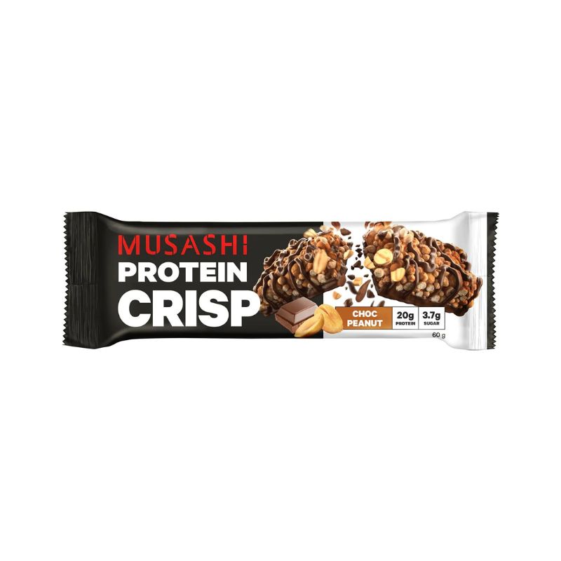 Musashi Protein Crisp Choc Peanut Flavour - 60g