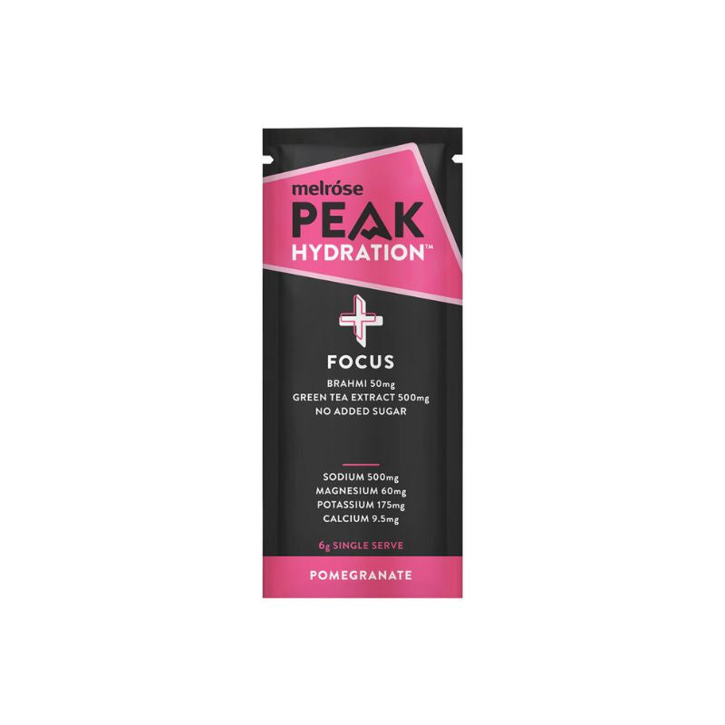 Melrose Peak Hydration  + Focus Pomegranate flavour Sachet 6g