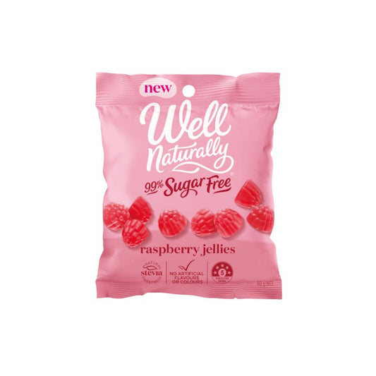 Well Naturally 99% Sugar Free Raspberry Jellies - 90g