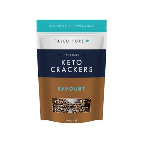 Paleo Pure Keto Crackers - Savoury 140gm