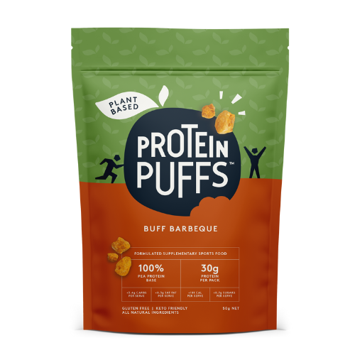 Protein Puffs - Plant Based - Buff Barbeque Protein Snack 