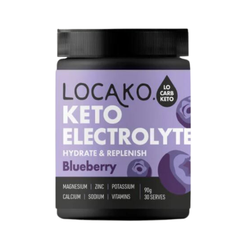 Locako Keto Electrolytes Blueberry 90gm (30 serves) Low Carb
