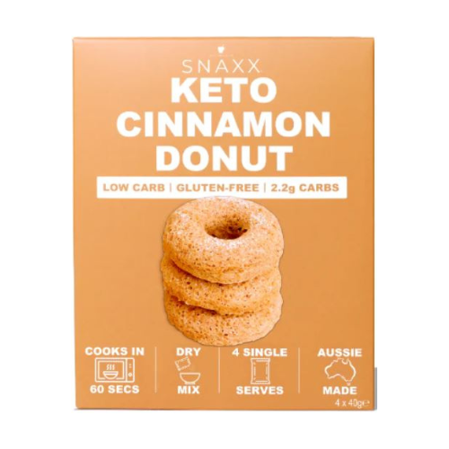 Snaxx One Minute Cinammon Donut 4 Pack (4 x 40g)