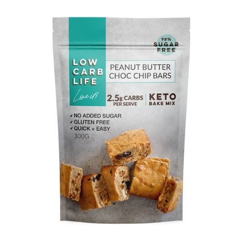 Low Carb Life Peanut Butter Choc Chip Bars Mix - 300gm