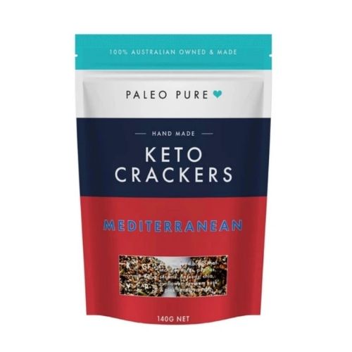 Paleo Pure Keto Crackers - Mediterranean 140gm