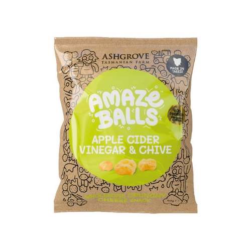 AmazeBalls - Apple Cider Vinegar & Chive popped cheese keto snack