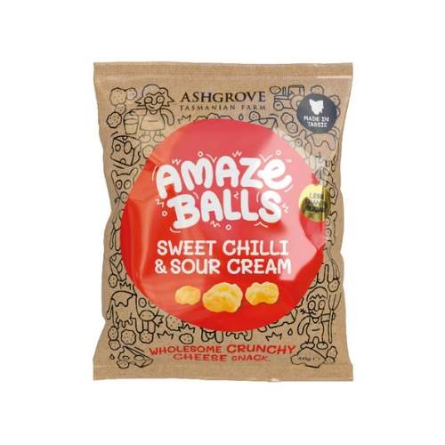 AmazeBalls - Sweet Chilli & Sour Cream popped cheese keto snack