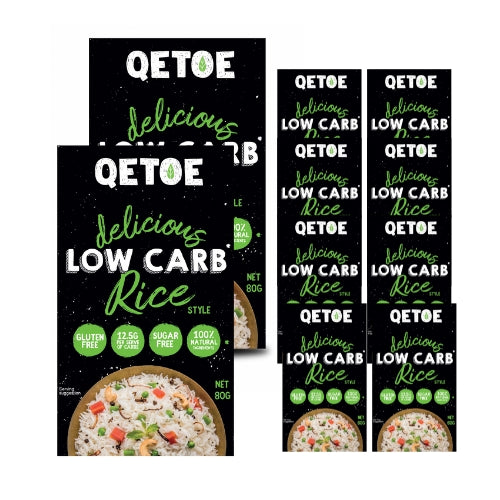 Qetoe Low Carb Rice Style - 80gm x 10 (BULK CASE)