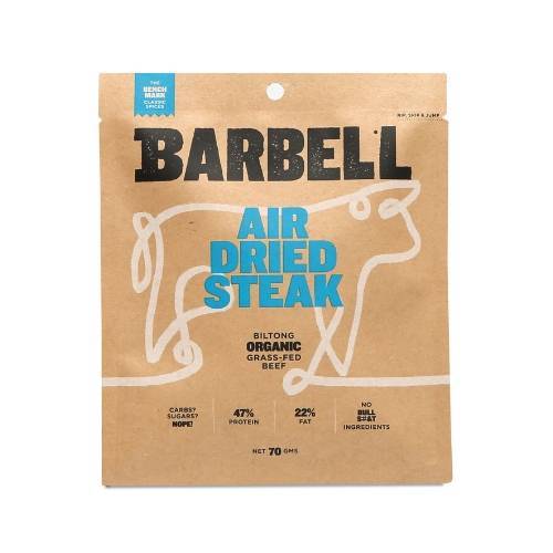 Barbell Benchmark Air Dried Steak biltong 70gm