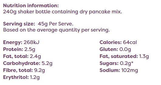Noshu Low Carb Pancake Mix - 240g
