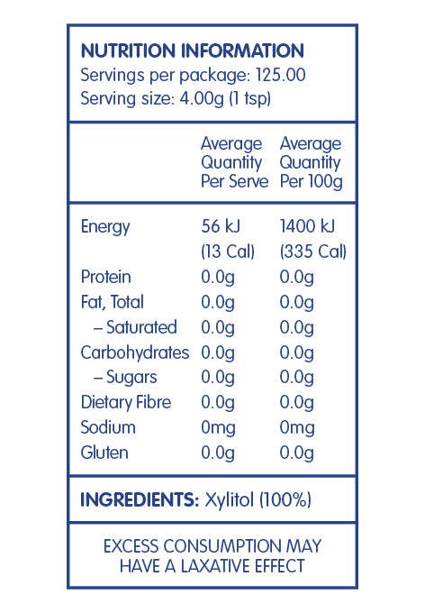 Xylitol Sweetener - Birch - 1kg
