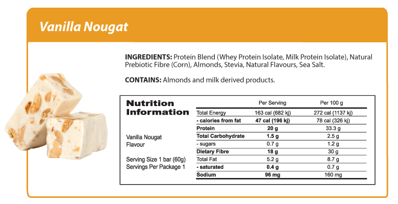 Smart Diet Solutions Protein Bar - Vanilla Nougat 60g
