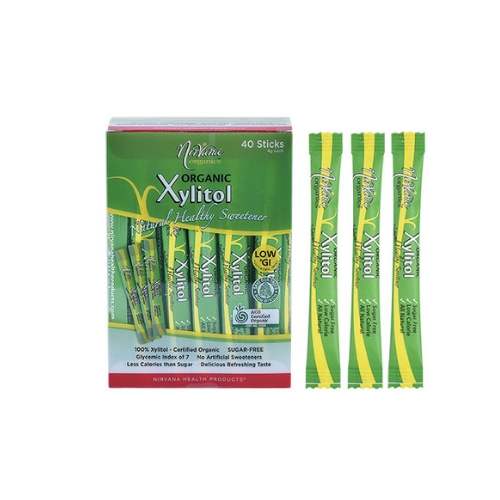 Nirvana Organics Xylitol Sweetener - 40 Sticks