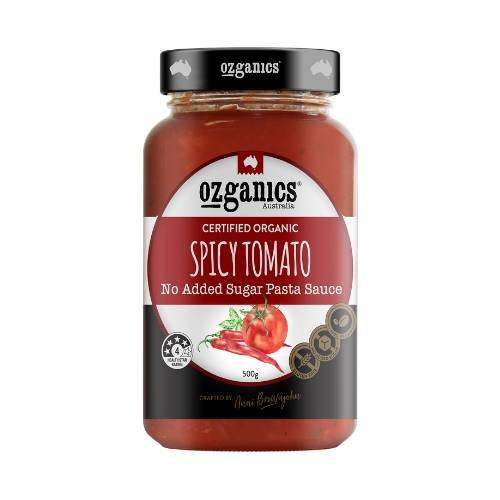 Ozganics Vegan Gluten Free Spicy Tomato Pasta Sauce