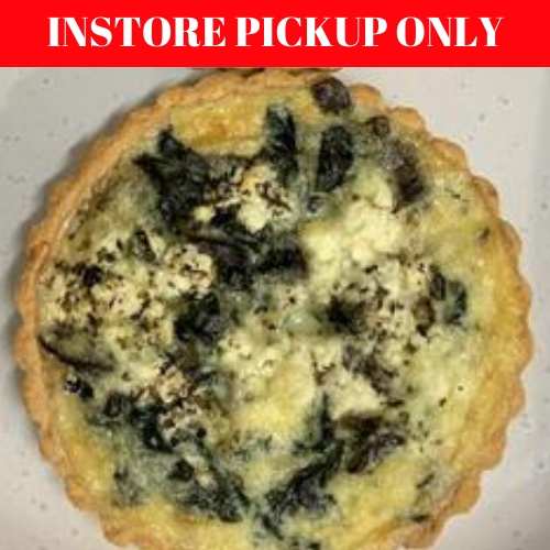 Quiche - Mushroom, Spinach and Feta - 135g - Avaliable Instore and Click and Collect Only