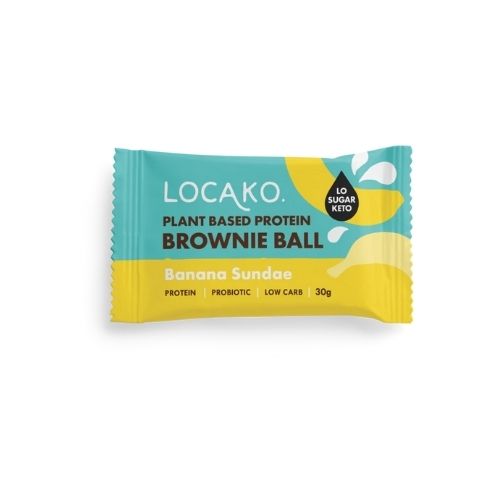 Locako Plant Based Protein Brownie Ball - Banana Sundae - 30g